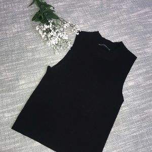 Brandy Melville black ribbed tank top